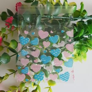 Office - NEW 45 Heart Clear Favor Bags (7cm x 7cm) Office - NEW 45 Heart Clear Favor Bags (7cm x 7cm)